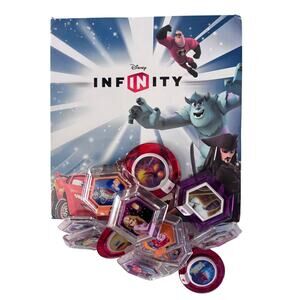 Disney Infinity 1.0 - Power Disc Lot - Case and 15 Discs